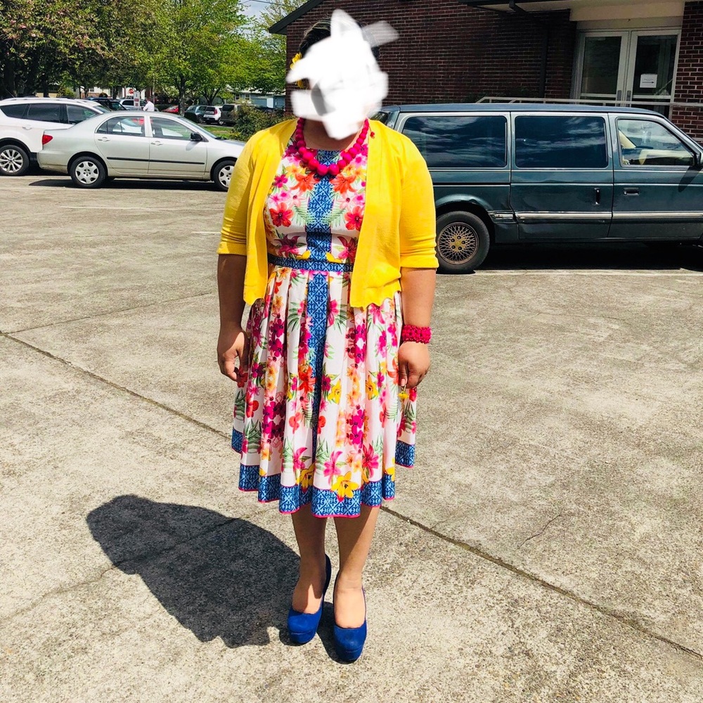 Beautiful Floral Midi ModCloth Dress